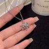 Spinning Snowflake" 925 Sterling Silver Necklace - Unique and Hypoallergenic